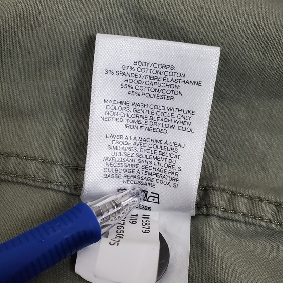 Express Hooded Scatter Camouflage Light Field Jacket Size XS Mens Button Up RARE - Picture 13 of 13